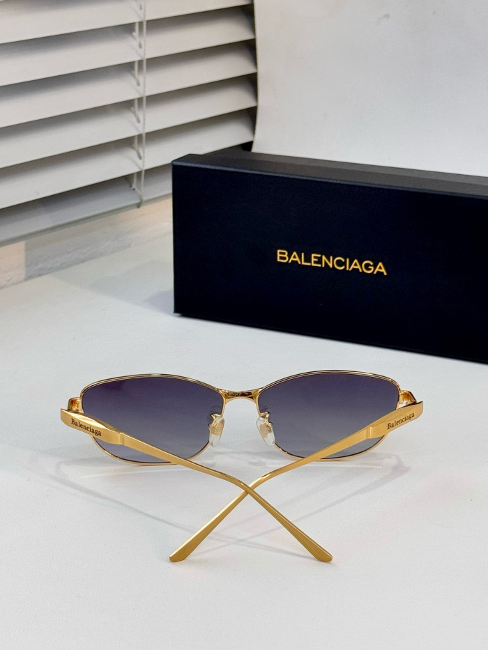 NIGO Balenciaga Women's Fashion Logo Decoration Solid Color Metal Cat Eye Sunglasses  Accessories #nigo71888