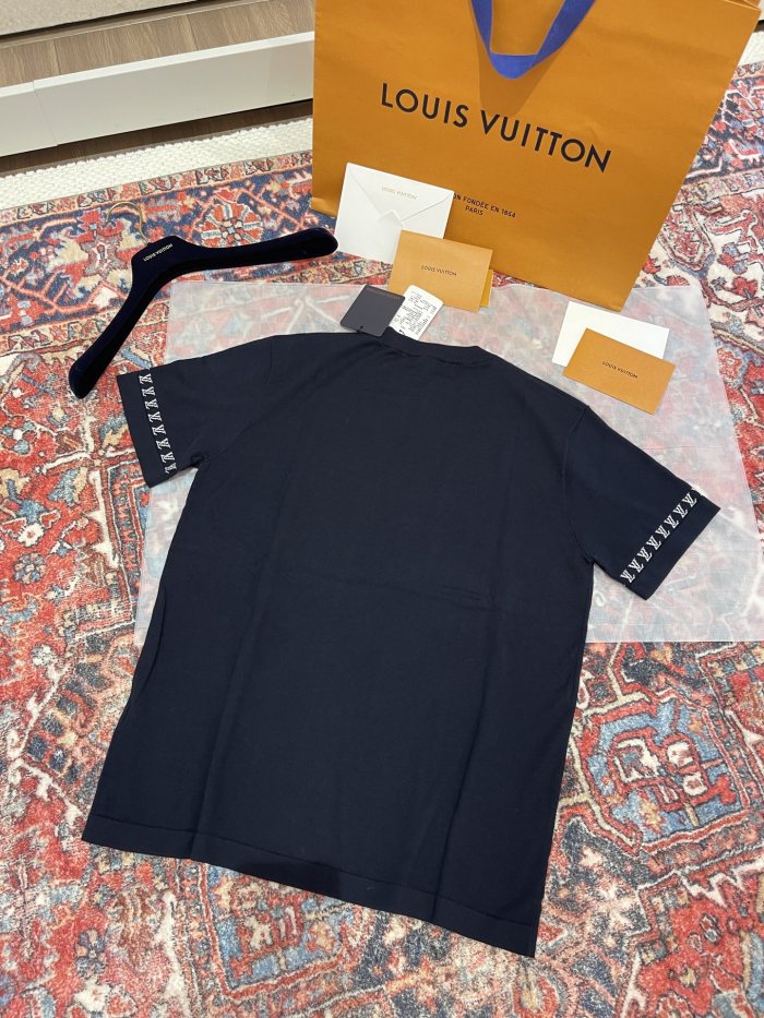 NIGO Louis Vuitton Men's Summer Jacquard Pattern Cotton Round Neck Short Sleeve T-Shirt #nigo71896