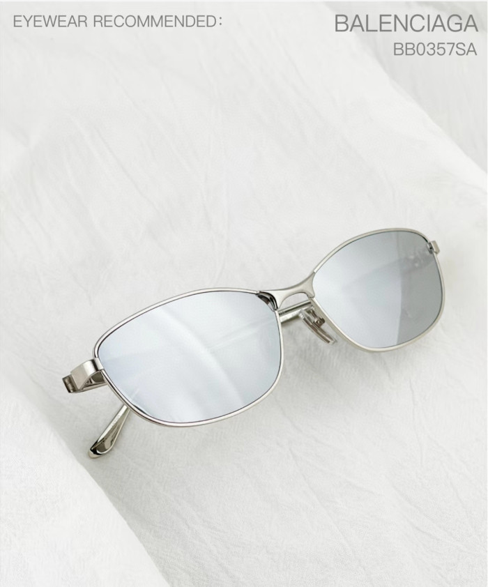 NIGO Balenciaga Women's Fashion Logo Decoration Solid Color Metal Cat Eye Sunglasses  Accessories #nigo71888