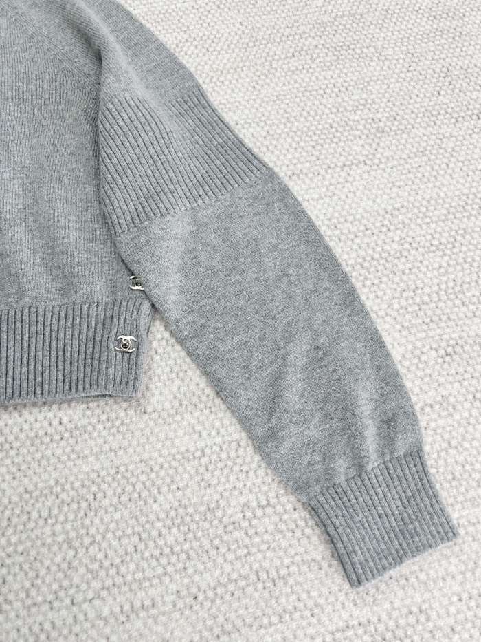 NIGO Chanel Women's Spring And Autumn Round Neck Solid Color Casual Long Sleeve Cashmere Sweater #nigo71912