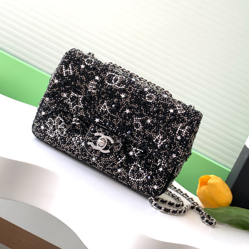 NIGO Chanel Women's Full Diamond Fashion Solid Color Handbag Casual Crossbody Bags Bag #nigo71914