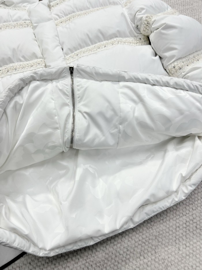 NIGO Chanel Women's Spring, Autumn And Winter Solid Color Zipper Standing Collar Puffer Down Coat Jacket #nigo71916
