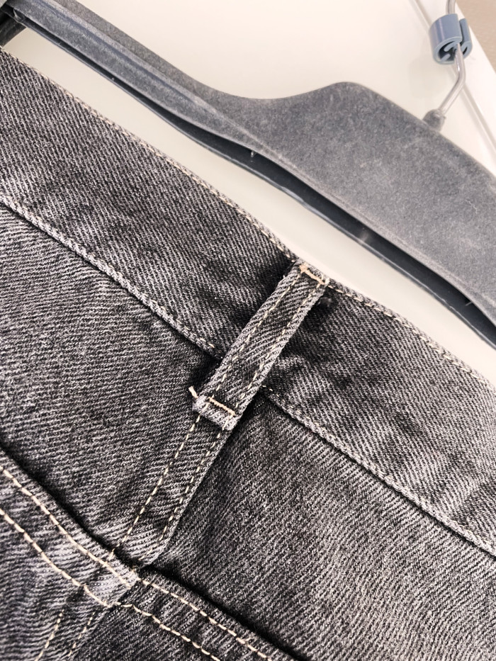 NIGO Dior Women's Four Seasons Solid Color Wide Leg Flared Pants Casual High Waist Denim Pants #nigo71919