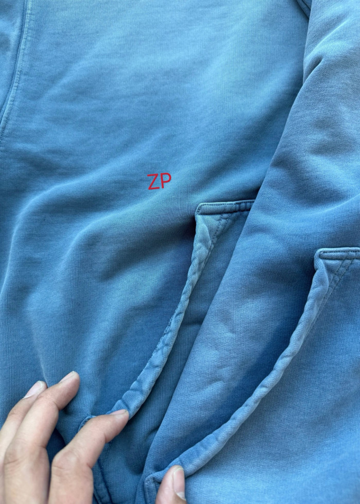NIGO Balenciaga Men's Spring And Autumn Solid Color Washed Gradient Cotton Pullover Fitted Hooded Sweatshirt #nigo71921