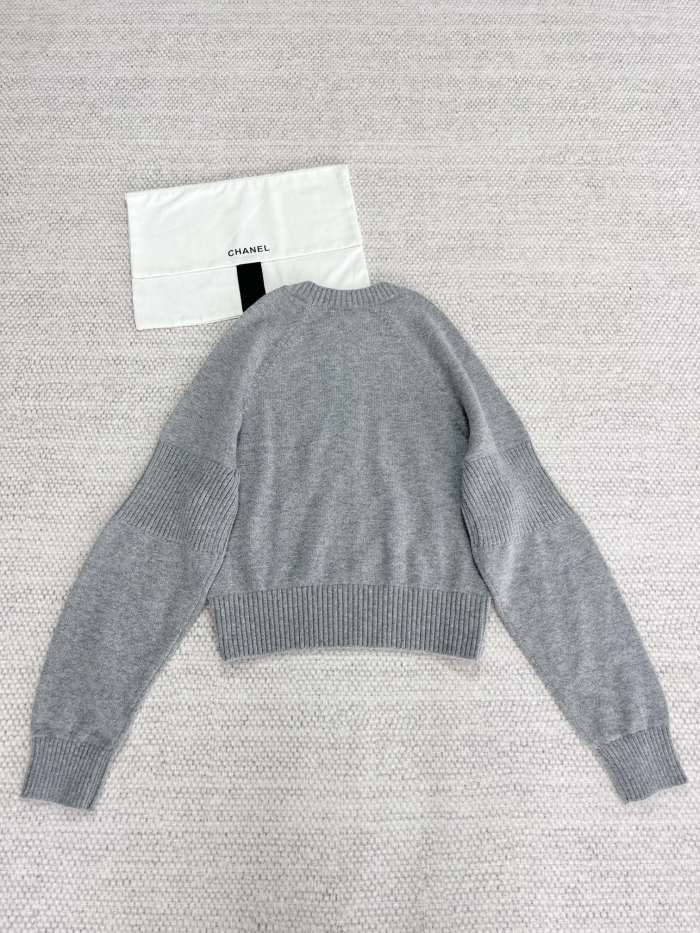 NIGO Chanel Women's Spring And Autumn Round Neck Solid Color Casual Long Sleeve Cashmere Sweater #nigo71912