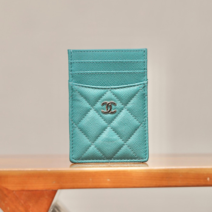 NIGO Chanel Women's Logo Checkered Solid Color Vertical Card Purse Wallet Casual Leather Bags Bag #nigo71927