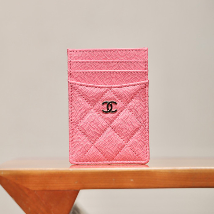 NIGO Chanel Women's Logo Checkered Solid Color Vertical Card Purse Wallet Casual Leather Bags Bag #nigo71927