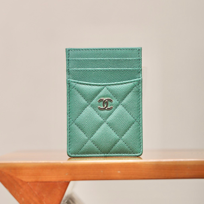 NIGO Chanel Women's Logo Checkered Solid Color Vertical Card Purse Wallet Casual Leather Bags Bag #nigo71927