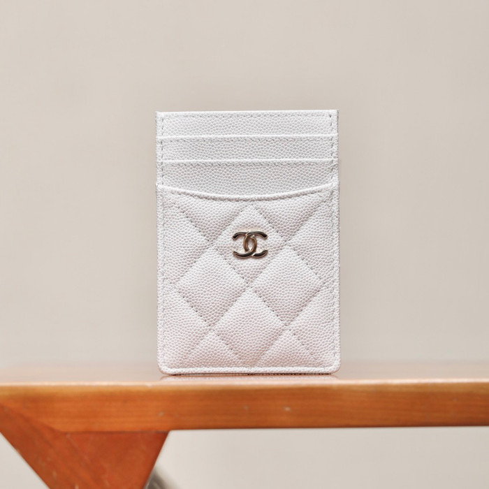 NIGO Chanel Women's Logo Checkered Solid Color Vertical Card Purse Wallet Casual Leather Bags Bag #nigo71927