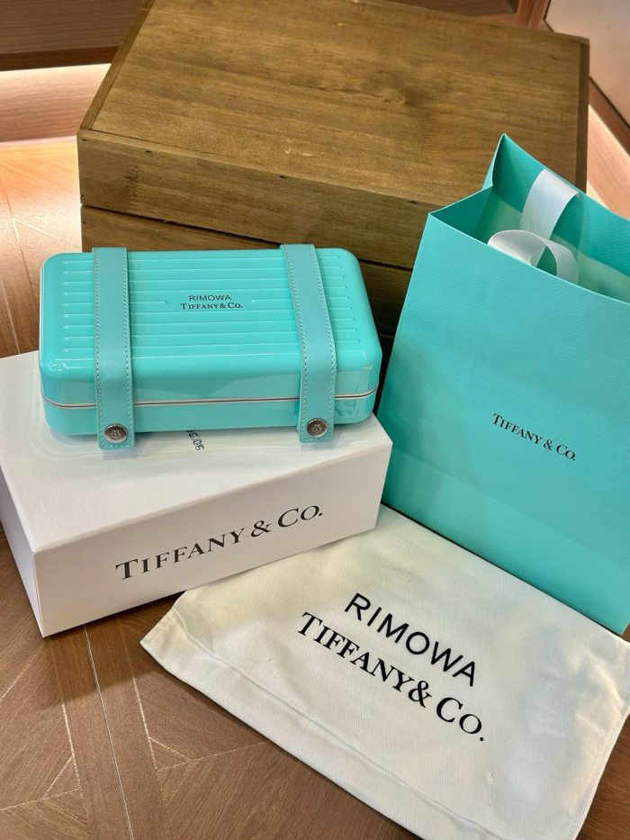 NIGO Rimowa x Tiffany & Co. Men's Women's Alphabet Logo Polycarbonate Organizer Tiffany Blue Jewelry Storage Boxes #nigo71936