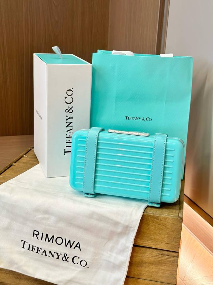 NIGO Rimowa x Tiffany & Co. Men's Women's Alphabet Logo Polycarbonate Organizer Tiffany Blue Jewelry Storage Boxes #nigo71936