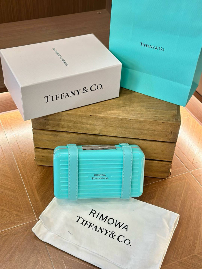NIGO Rimowa x Tiffany & Co. Men's Women's Alphabet Logo Polycarbonate Organizer Tiffany Blue Jewelry Storage Boxes #nigo71936