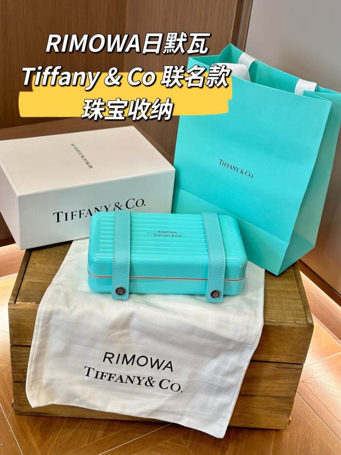 NIGO Rimowa x Tiffany & Co. Men's Women's Alphabet Logo Polycarbonate Organizer Tiffany Blue Jewelry Storage Boxes #nigo71936