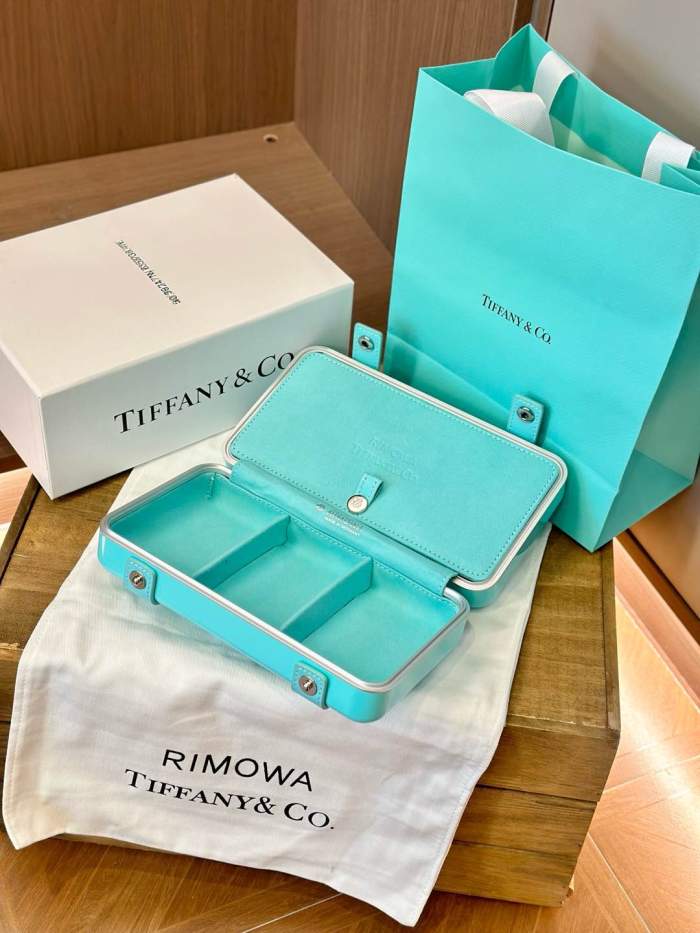 NIGO Rimowa x Tiffany & Co. Men's Women's Alphabet Logo Polycarbonate Organizer Tiffany Blue Jewelry Storage Boxes #nigo71936