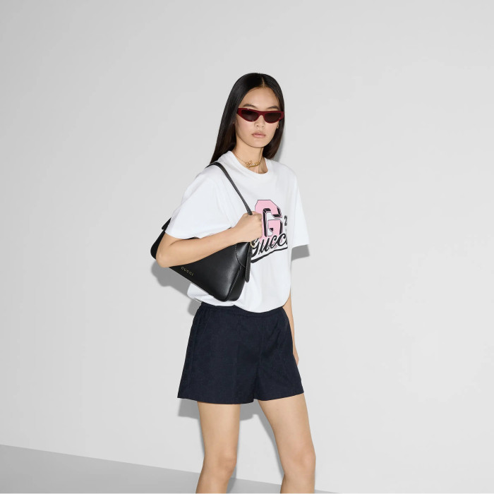 NIGO Gucci Women's Summer Printed Knit Round Neck Cotton Short Sleeve Solid Color T-Shirt #nigo71945