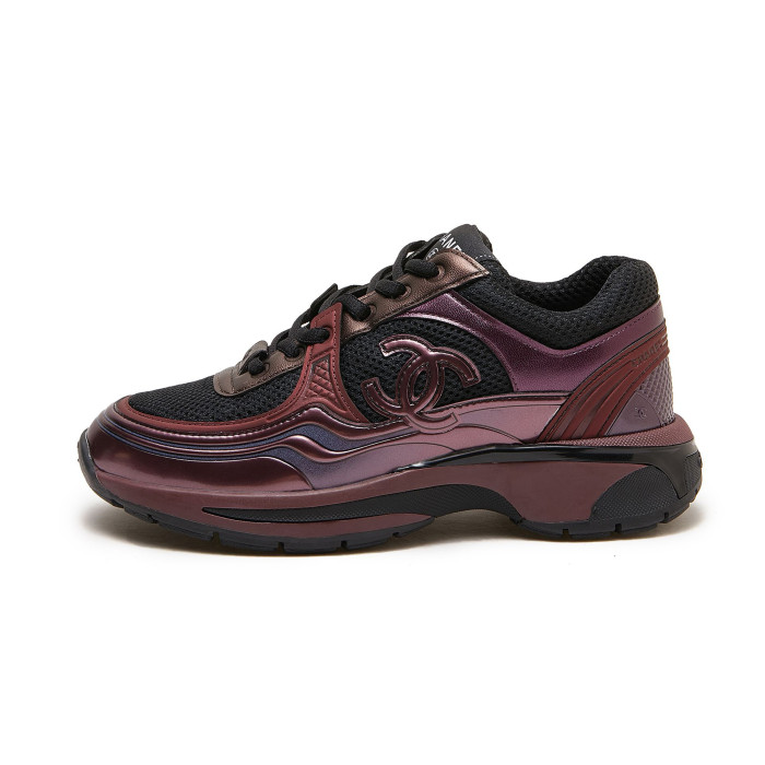 NIGO Chanel Women Men Thick Bottom Colorblocking Breathable Net Fashion Spring Summer Sneakers Trend Logo Strap Casual Shoes #nigo71869