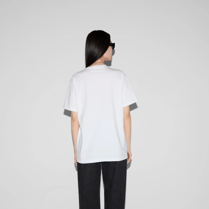 NIGO Gucci Women's Summer Printed Knit Round Neck Cotton Short Sleeve Solid Color T-Shirt #nigo71945