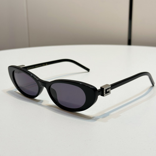 NIGO Gucci Men's and Women's Solid Color Square Logo Diamond Embellished Injection Molded Irregular Shaped Sunglasses Glasses #nigo75211