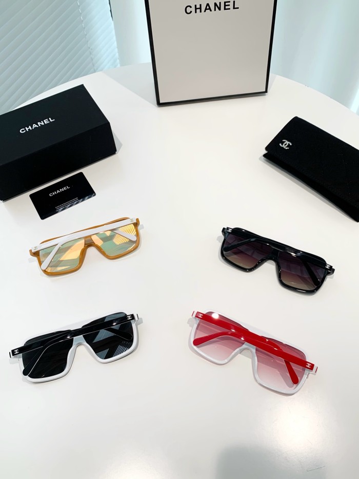 NIGO Chanel Men's and Women's Solid Color Acetate Square Sunglasses Glasses #nigo75199
