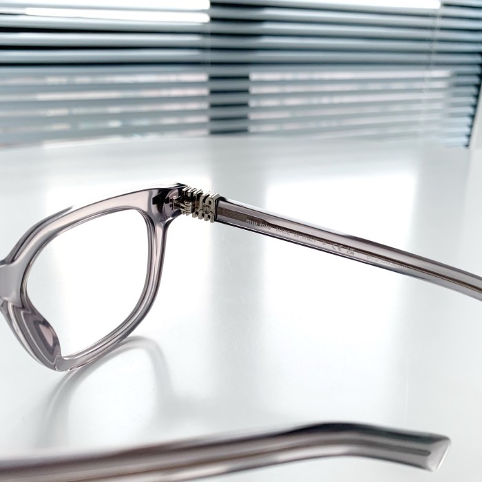 NIGO MiuMiu Women's Solid Color Temples Letters Decorative Acetate Irregularly Shaped Optical Frames Eyeglasses Glasses #nigo75191