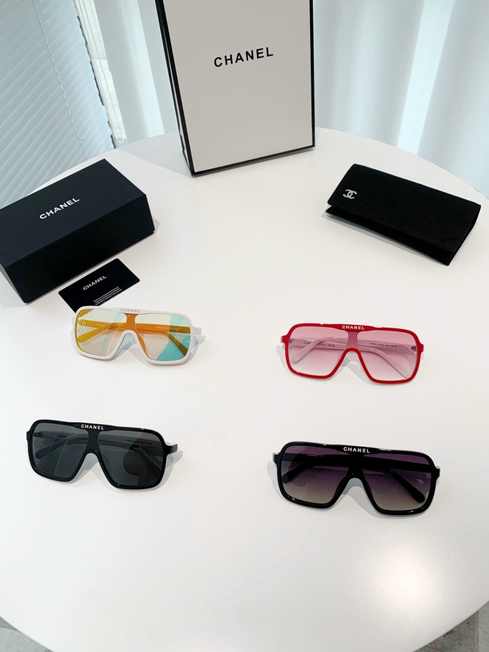 NIGO Chanel Men's and Women's Solid Color Acetate Square Sunglasses Glasses #nigo75199