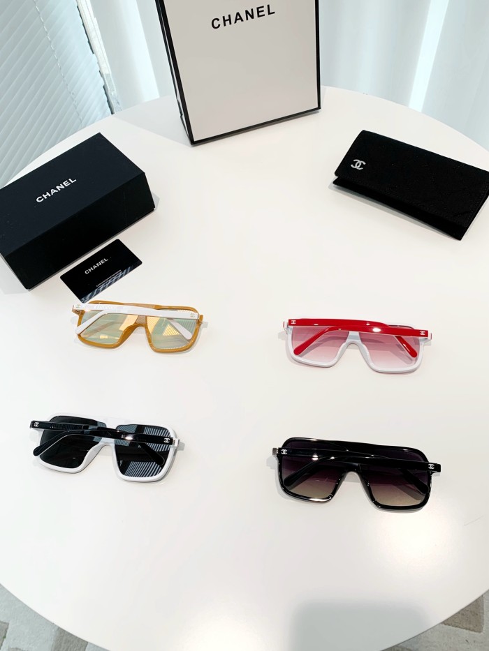NIGO Chanel Men's and Women's Solid Color Acetate Square Sunglasses Glasses #nigo75199