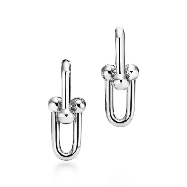 NIGO Tiffany & Co. Hardwear Collection Large Chain Hoop Earrings V Gold Fashion Luxury Sexy Earrings Jewelry Accessories #nigo71962