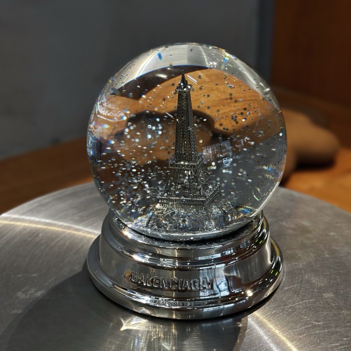 NIGO Balenciaga Silver Paris Tower Crystal Ball Decoration #nigo75218