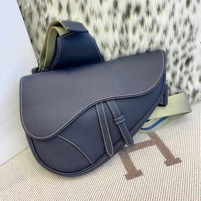NIGO Dior Men's Leather Saddle Crossbody Chest Waist Shoulder Bag Bags #nigo75217