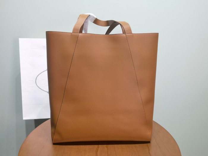NIGO Prada Men's Letter Logo Printed Solid Color Leather Shopping Bag Shoulder Tote Bags #nigo75222