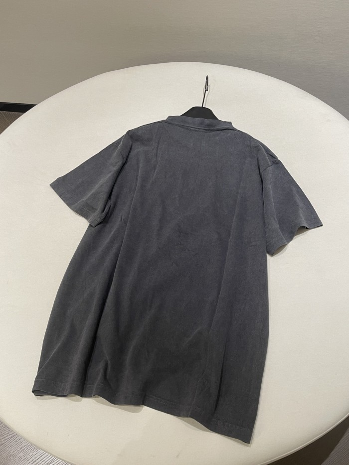 NIGO Balenciaga Men's Summer Logo Printed Faded Solid Color Round Neck Pullover Oversized Getaria Short Sleeve T-shirt Ngvp #nigo9937