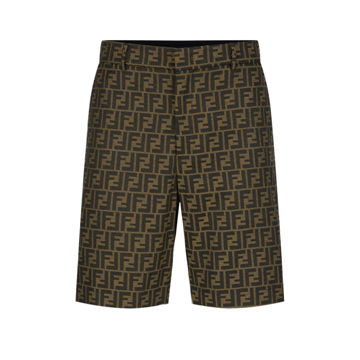 NIGO Fendi Men's Summer Solid Colour Letter Logo Print Bermuda Shorts Pants #nigo75239