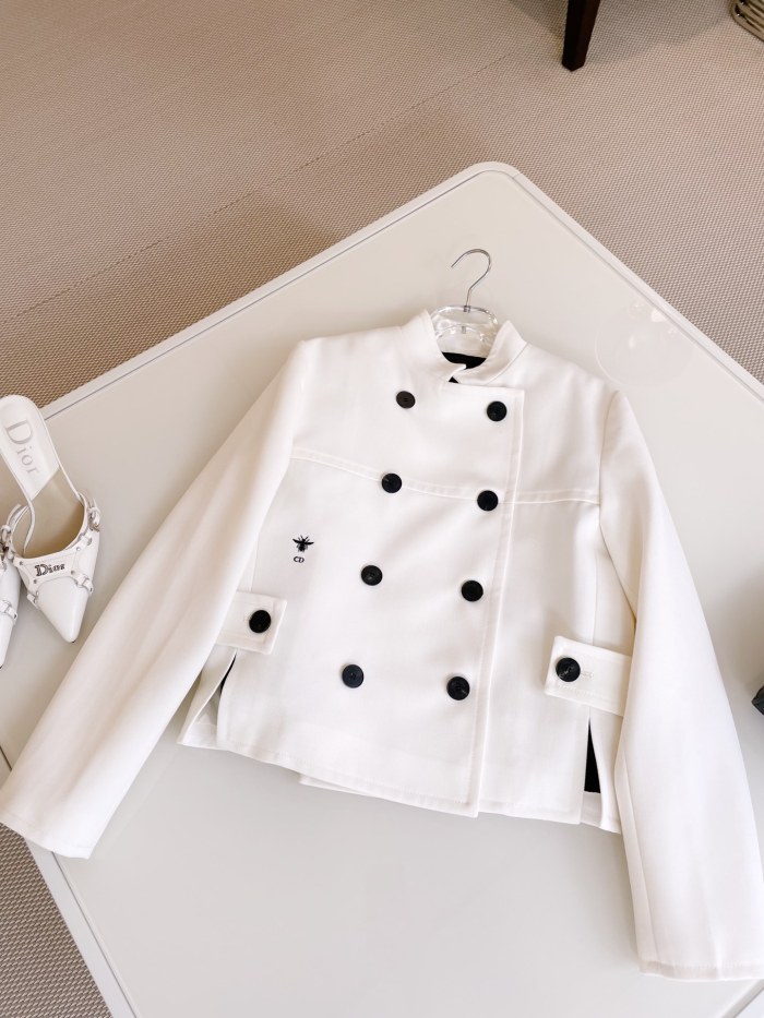 NIGO Dior Women's Autumn And Winter Solid Color Collar Double Breasted Long Sleeved Jacket Vest Two Piece Set #nigo75232