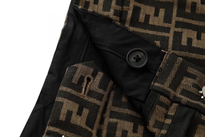 NIGO Fendi Men's Summer Solid Colour Letter Logo Print Bermuda Shorts Pants #nigo75239