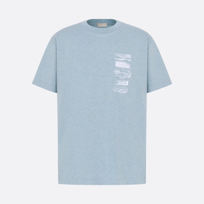 NIGO Dior Men's Summer Solid Color Graphic Printed Round Neck Cotton Short Sleeve T-Shirt #nigo75238
