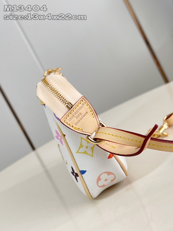 NIGO Louis Vuitton Pochette Accessoires Women's Detachable Chain Colorful Printed Zipper Closure Coated Canvas Single Shoulder Slanting Clutch Bag Bags #nigo75243