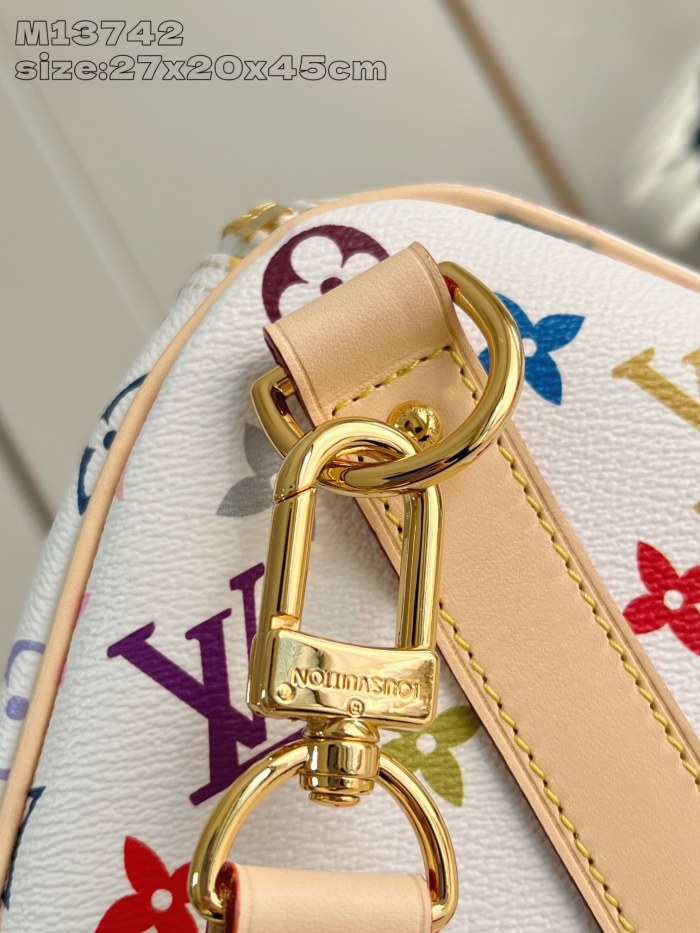 NIGO Louis Vuitton Keepall Bandoulière 45 Men's Detachable Adjustable Shoulder Strap Zipper Closure Canvas with Colorful Print Shoulder Handbag Bag Bags #nigo75241