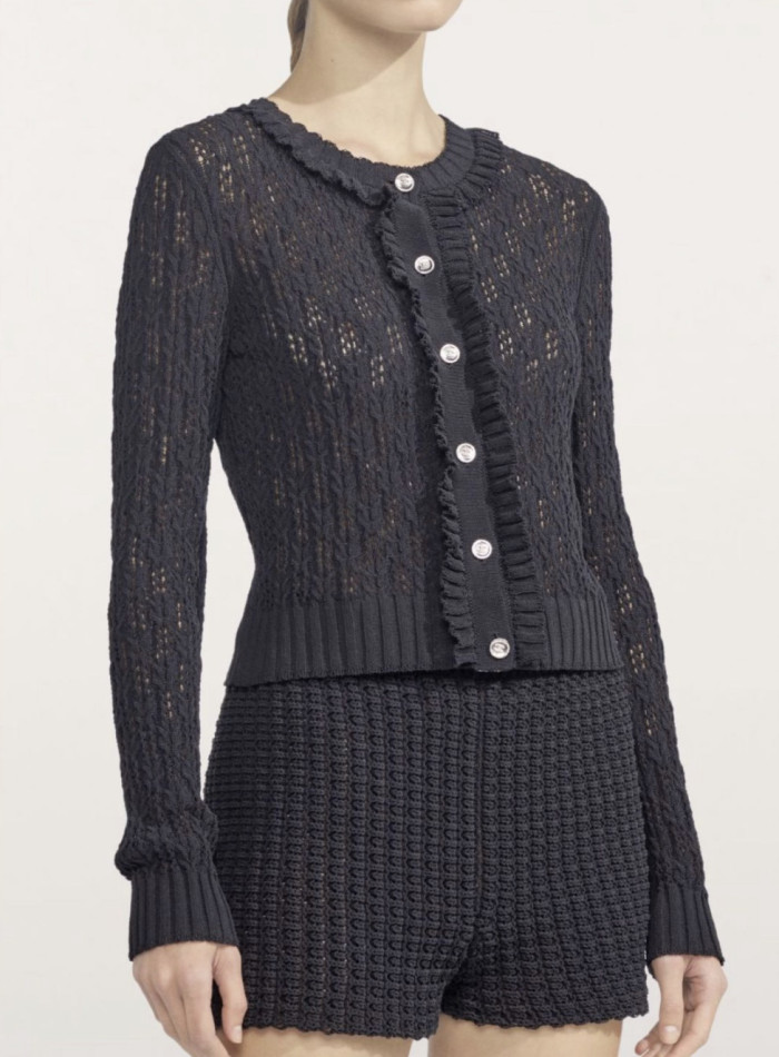 NIGO Chanel Women's Spring, Autumn And Winter Cotton Single-Breasted Solid Color Long-Sleeved Knitted Cardigan Ngvp #nigo9941