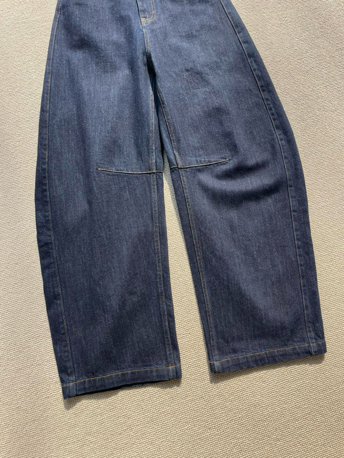NIGO Loewe Women's Spring & Autumn Solid Color Mid Waist Regular Fit Casual Jeans Pants #nigo75263