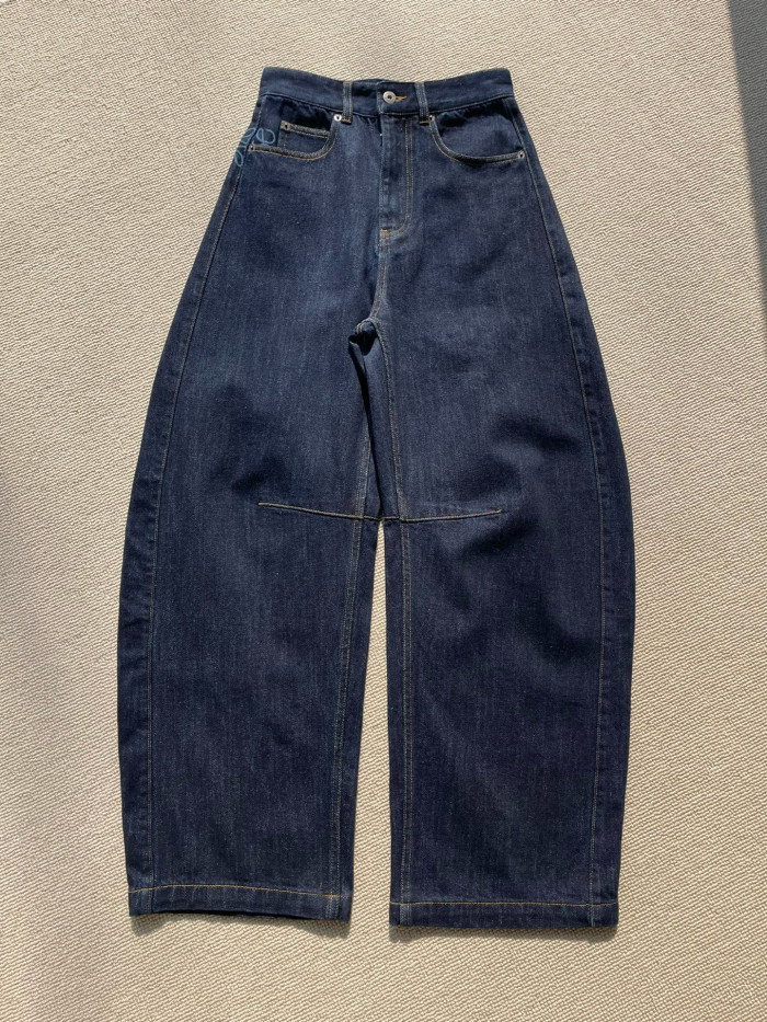 NIGO Loewe Women's Spring & Autumn Solid Color Mid Waist Regular Fit Casual Jeans Pants #nigo75263
