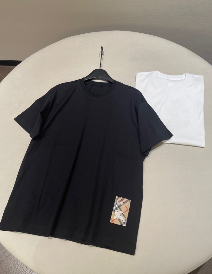 NIGO Burberry Men's Summer Embroidered Logo Round Neck Cotton Short Sleeve T-Shirt #nigo75264