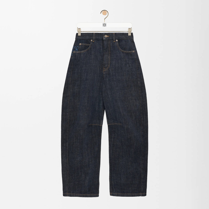 NIGO Loewe Women's Spring & Autumn Solid Color Mid Waist Regular Fit Casual Jeans Pants #nigo75263
