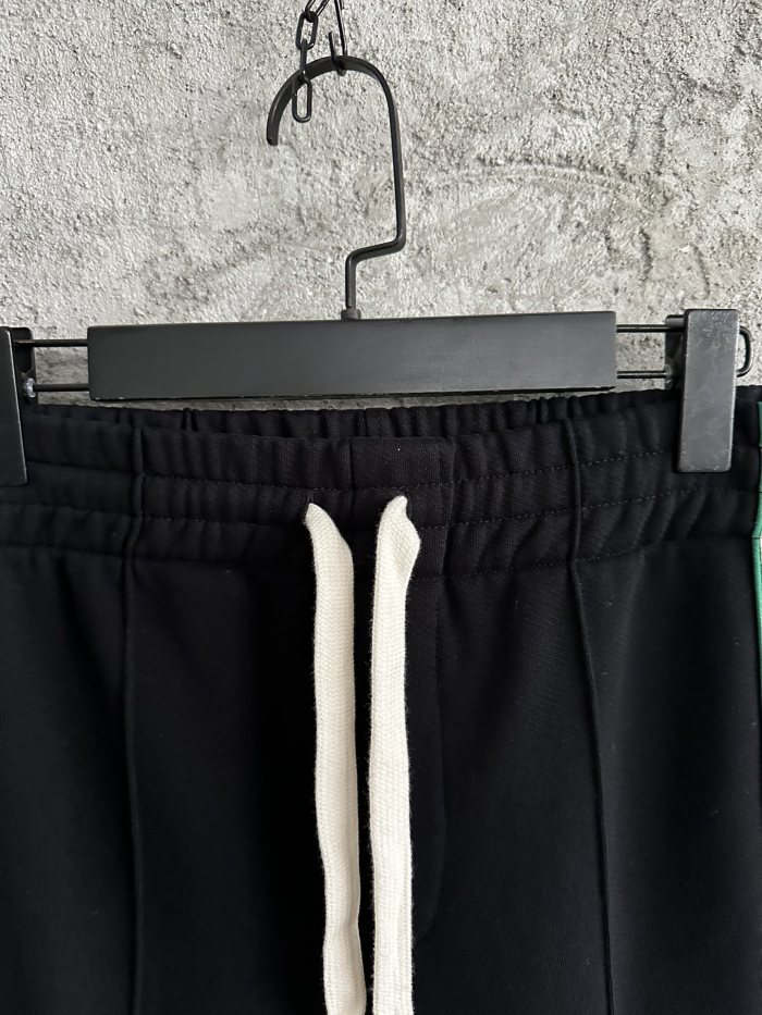 NIGO Casablanca Men's Solid Color Mid-Rise Straight Leg Cotton Long Lace-Up Casual Pants #nigo75258