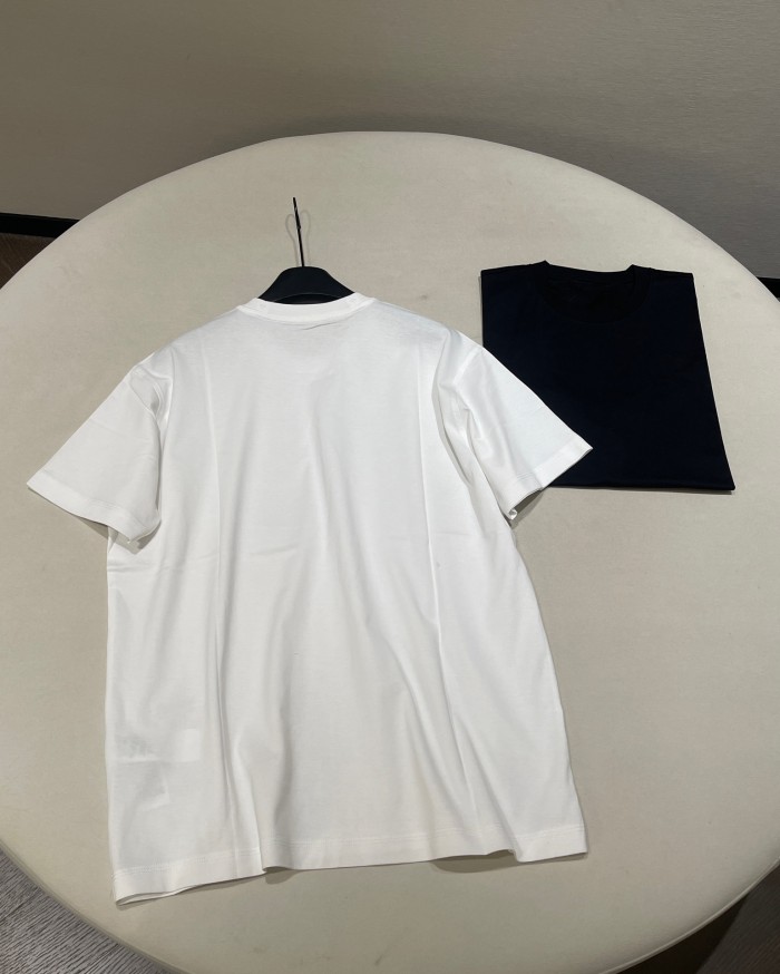 NIGO Burberry Men's Summer Embroidered Logo Round Neck Cotton Short Sleeve T-Shirt #nigo75264