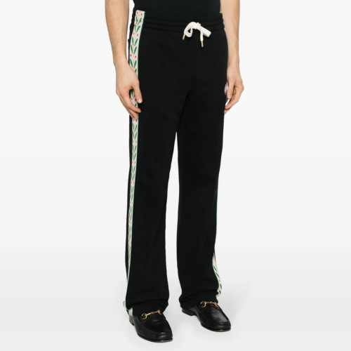 NIGO Casablanca Men's Solid Color Mid-Rise Straight Leg Cotton Long Lace-Up Casual Pants #nigo75258
