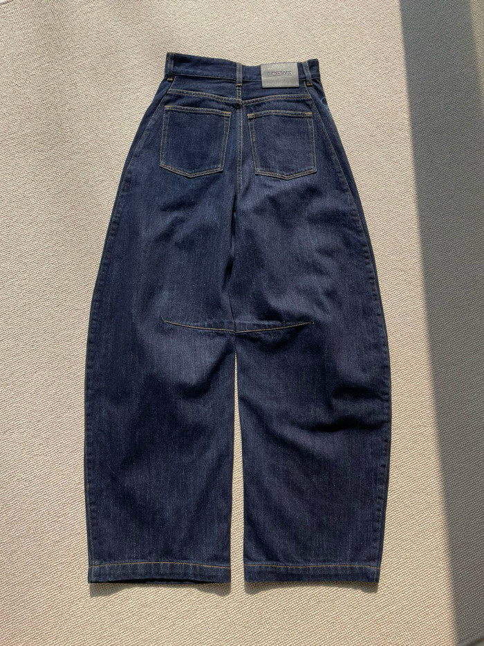 NIGO Loewe Women's Spring & Autumn Solid Color Mid Waist Regular Fit Casual Jeans Pants #nigo75263