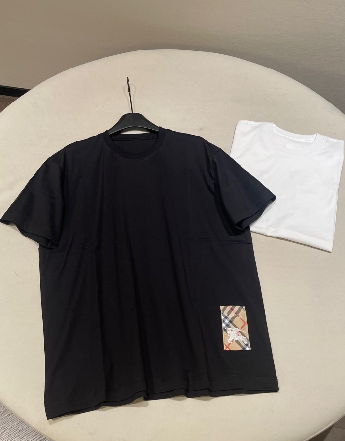 NIGO Burberry Men's Summer Embroidered Logo Round Neck Cotton Short Sleeve T-Shirt #nigo75264