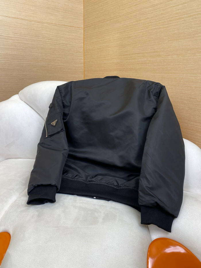 NIGO Prada Men's Fall And Winter Recycled Nylon Fabric Zipper Long Sleeve Jacket #nigo75271