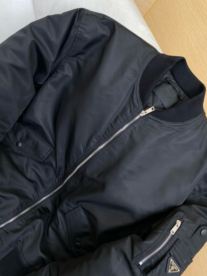NIGO Prada Men's Fall And Winter Recycled Nylon Fabric Zipper Long Sleeve Jacket #nigo75271