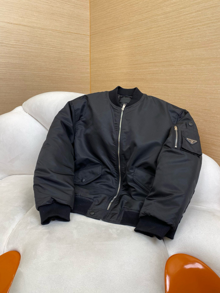 NIGO Prada Men's Fall And Winter Recycled Nylon Fabric Zipper Long Sleeve Jacket #nigo75271
